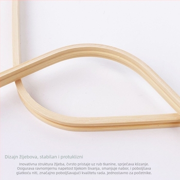 Kvadratni bambusni okvir za križno šivanje, kineski stil