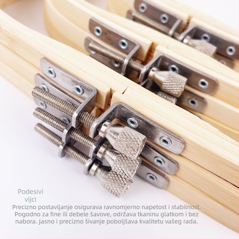 Kvadratni bambusni okvir za križno šivanje, kineski stil