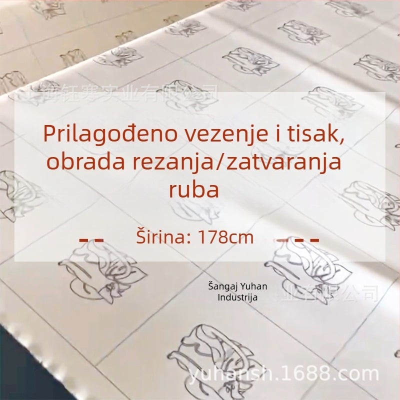 Tkanina za punch needle vez, otisak, prilagođena