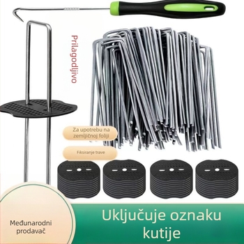 U-oblik podni čavli — galvanizirani; za fiksiranje; Forever Crown marka; antikorozivni i izdržljivi