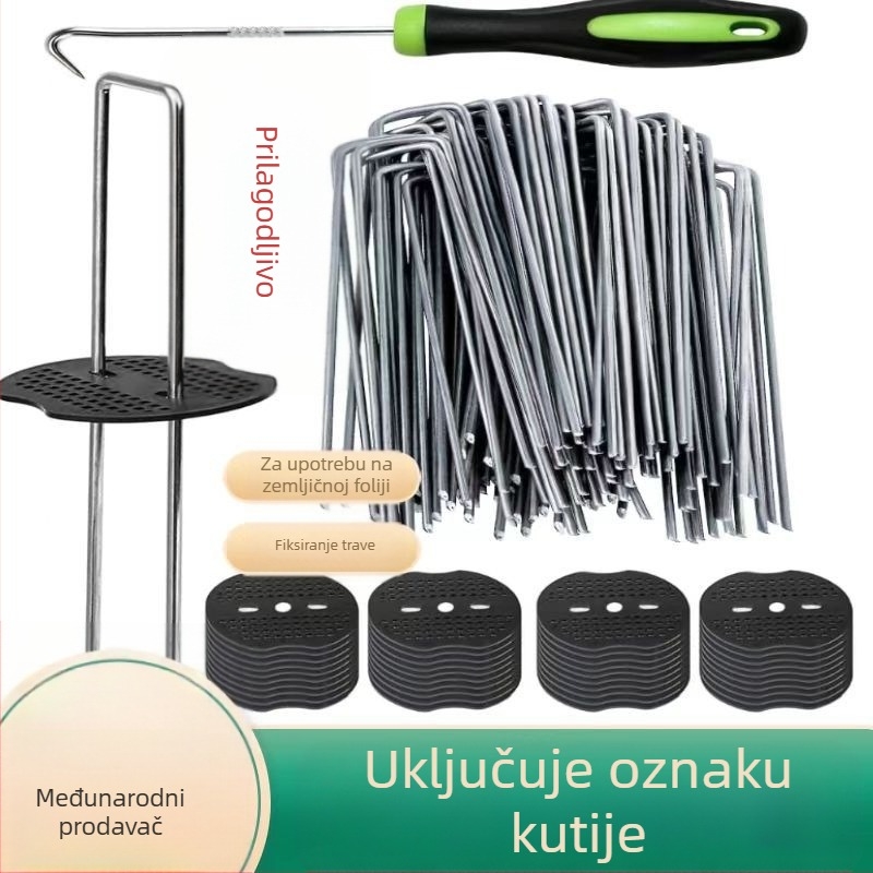 U-oblik podni čavli — galvanizirani; za fiksiranje; Forever Crown marka; antikorozivni i izdržljivi