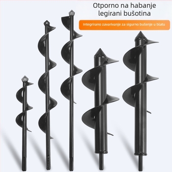 Spiralno vrtno bušenje za sadnice i prokopavanje tla - Thunderstorm, za povrće, voće, čaj, bambus, drveće i suncokret