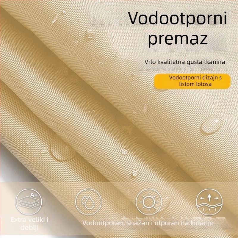 Sjenilo za vanjsku upotrebu - kvadratnog oblika, poliester tkanina, vodootpornost 500-1000