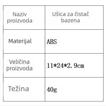 Huk za čišćenje bazena s teleskopskom šipkom – (Opća kompatibilnost; Svi bazeni; Teleskopska šipka; Usisavači; Brand: dbtech)