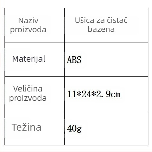 Huk za čišćenje bazena s teleskopskom šipkom – (Opća kompatibilnost; Svi bazeni; Teleskopska šipka; Usisavači; Brand: dbtech)
