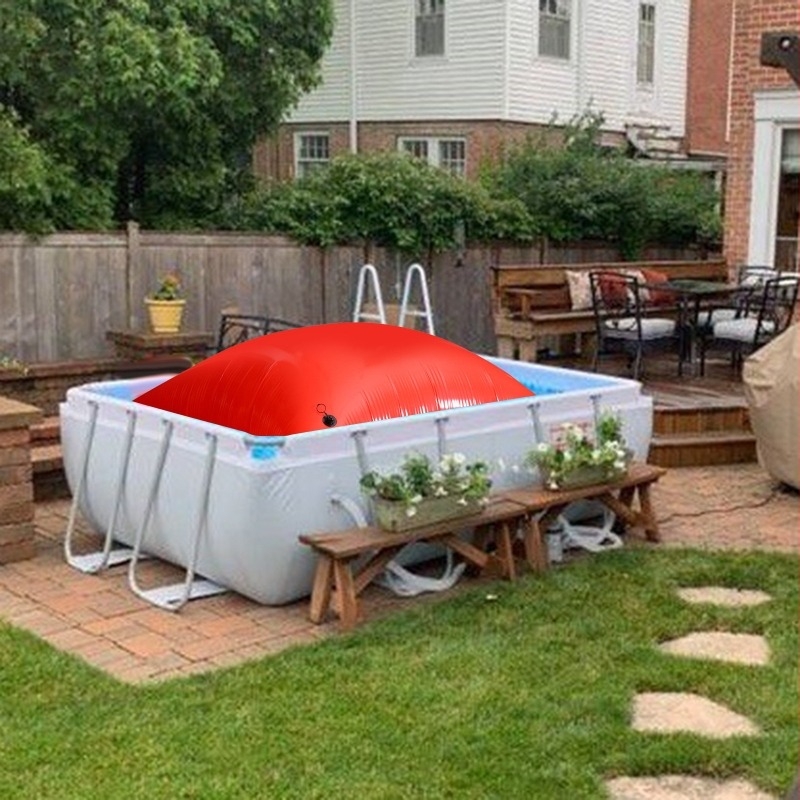 Napuhujući jastuk za zimski bazen, PVC materijal, deblji, otporan na hladnoću, zaštitni poklopac i plutajući zračni jastuk