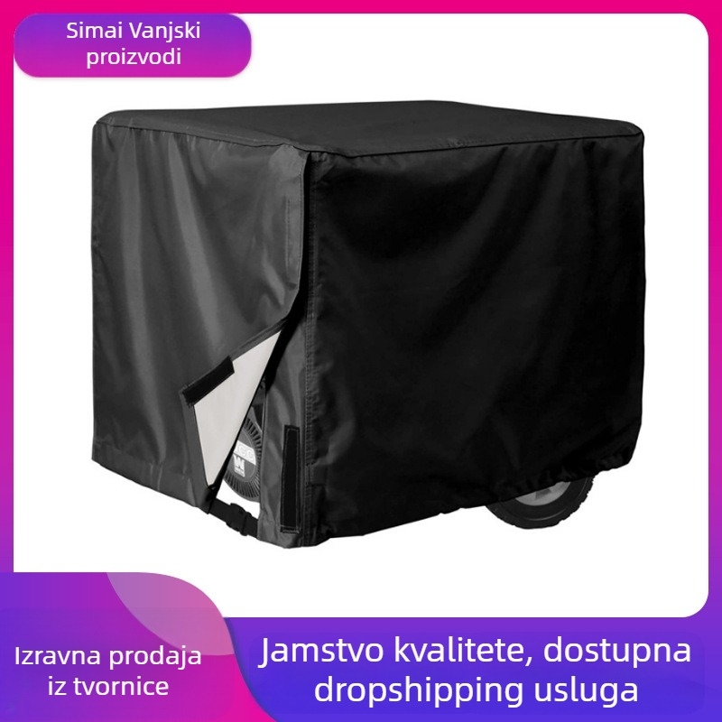 Poklopac za generator, vanjski vodootporan Oxford plat 210D/420D, zaštita od prašine i sunca, ispis logotipa, prilagodba
