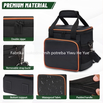 Torba za pohranu baterije – kubasta torba za putovanje za prijenosne napajanja stanice, Oxford platno, višestruka upotreba (Model: Battery storage bag)