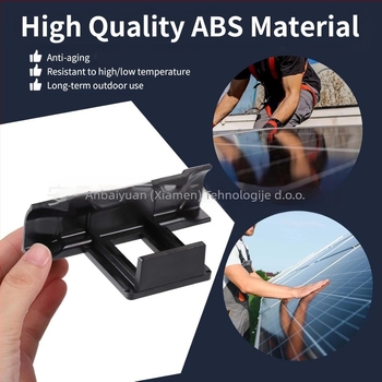 Klip za dreniranje fotovoltaičnih sustava, aluminijska legura, ISO 9001, 7 g, injekcijsko oblikovanje