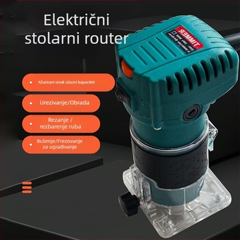 Električni alat za obradu drveta s regulacijom brzine – finiširanje, kanalsko rezanje, graviranje i bušenje rupa; serija električno drvo frezanje; 220V jednofazno; za metalnu obradu