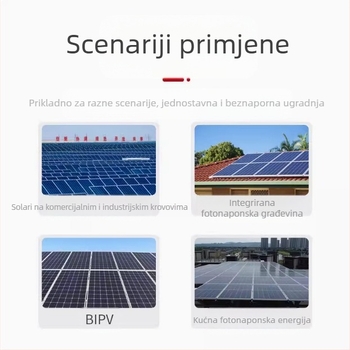 Red Prosperous aluminijski klip za odvodnju s deflektorom za fotonaponske module