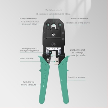 Set alata za krimpanje mrežnog kabla RJ45 Cat5/Cat6