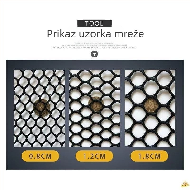 Plastična zaštitna mreža za uzgoj ptica i balkonska ograda za piliće i patke — Guangzhou, Kina; Marka: Druga; Glavno tržište: Kina