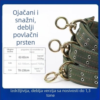 Kravlji vratni ovratnik s pojačanim dizajnom, uzda za vrat i uzgoj, univerzalno za uzgoj