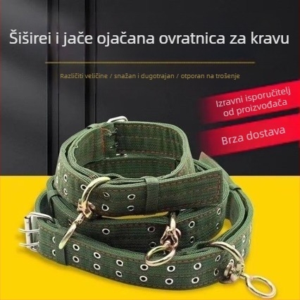 Kravlji vratni ovratnik s pojačanim dizajnom, uzda za vrat i uzgoj, univerzalno za uzgoj