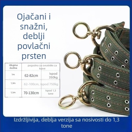Kravlji vratni ovratnik s pojačanim dizajnom, uzda za vrat i uzgoj, univerzalno za uzgoj