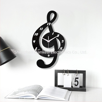 emoyo Zidni sat, okruglo akrilno kućište, dizajn glazbene note, kvarcni mehanizam s tihim hodom, Model 30503