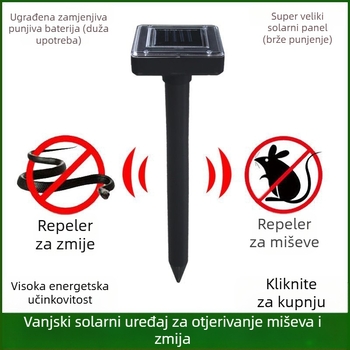 Ultrazvučni repeler miševa, model 6955, punjiv, ABS kućište, 1.2V