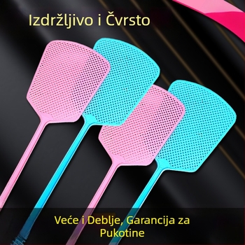 Plastična muha lopatica s dugim držalom, jednostavan dizajn, netoksična, bez mirisa, mogućnost prilagodbe