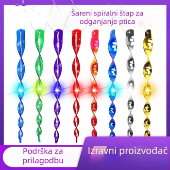 Plastična reflektivna štapić za otjerivanje ptica, 10 kom, marka Min yin, za ukrašavanje vrta i otjerivanje ptica, izdržljiva