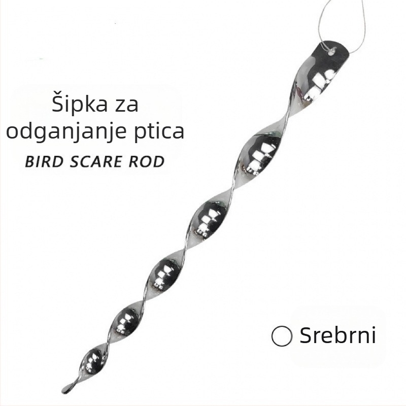 Plastična reflektivna štapić za otjerivanje ptica, 10 kom, marka Min yin, za ukrašavanje vrta i otjerivanje ptica, izdržljiva