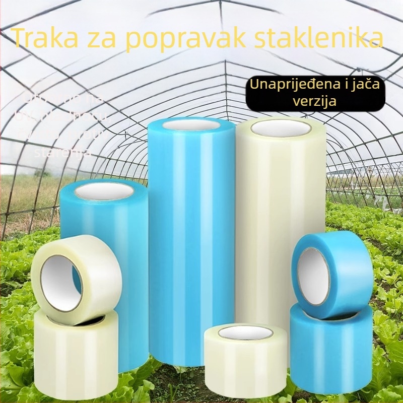 Traka za popravak staklenika, PE osnova, širina podesiva, kratkoročna otpornost na 60°C, dugoročno otporna pri normalnoj temperaturi, brend Qixing