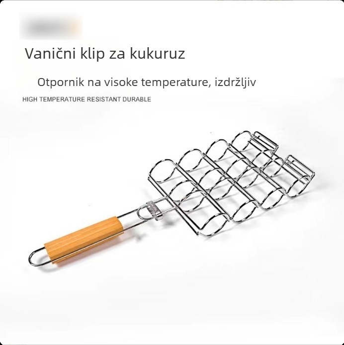 Luke oblikovana žičana mreža za roštilj, elektroplirana, prilagodljiva, višefunkcionalna