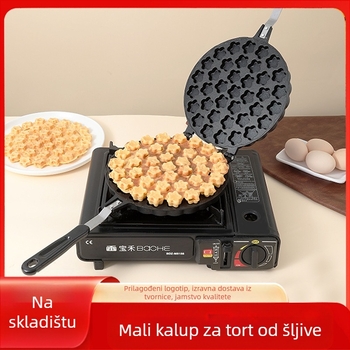 Aluminijska smjesa – tava za jaja vafle s kalupima u obliku cvijeta šljive i mali kalupi za kolače – privatna oznaka dostupna, Yongkang 2024