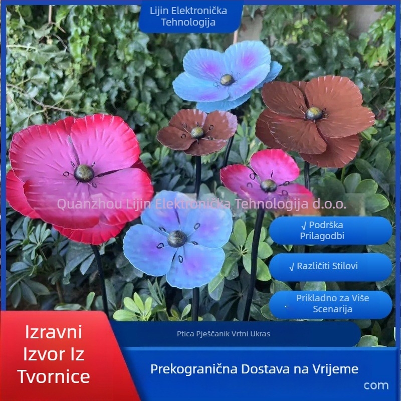 Željezni hranitelj za ptice i bazen za ptice – vanjski dekor u pastoralnom stilu, za krajinu i javne prostore, šifra proizvoda 002, marka Lee Jin