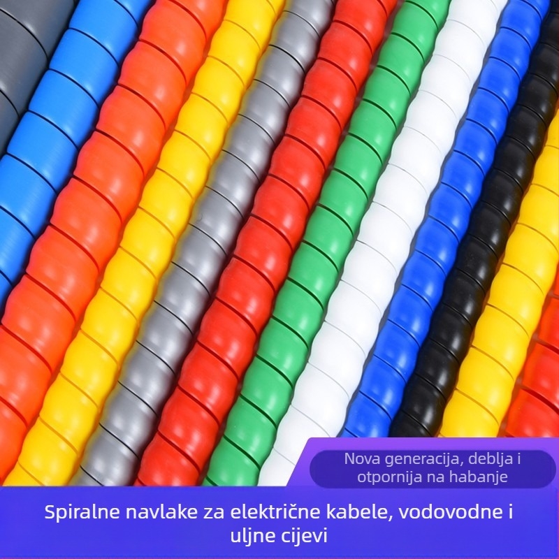 Spiralni zaštitni omotač za cijevi i kablove | Model HPS-8MM-200MM | Visokotlačne cijevi