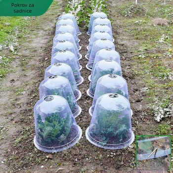 Izolirana prozirna zaštita za sadnice voća i povrća, 3-dijelni plastični set, zaštita od mraza i ptica