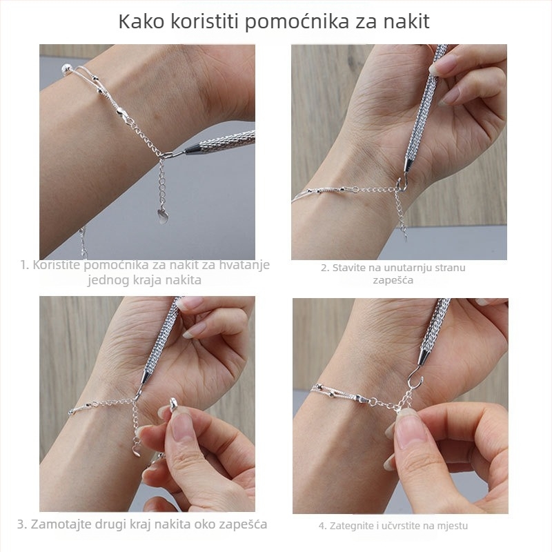 Ženski narukvica od nehrđajućeg čelika s geometrijskim dizajnom, prilagodljiva, elektroplatirani završni sloj