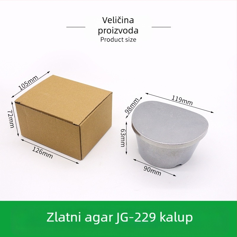 Dentalna agar kopirajuća kutija — plastična i aluminijska konstrukcija, za zubotehničare, Bar kod 20240627