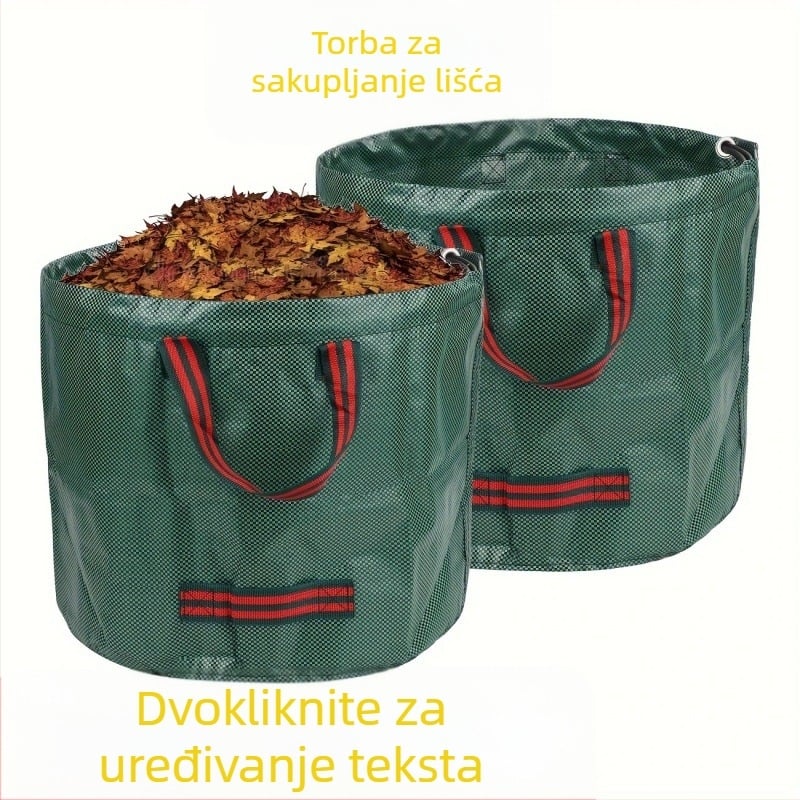 Ekološka torba za sadnju trave, PP polipropilen, za skupljanje opalog lišća, vanjsko skladištenje — Eternal Crown