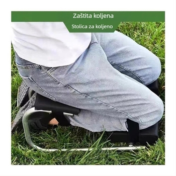 Podložak za koljeno za vrt s podesivom duljinom; materijal: nepoznata legura; marka: Drugo; štedi napor