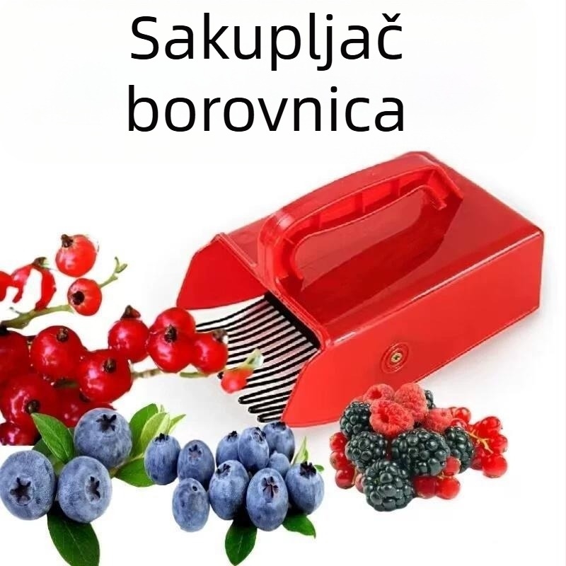 Lopatica za berbu bobica s drškom – plastični alat za branje bobičastog voća