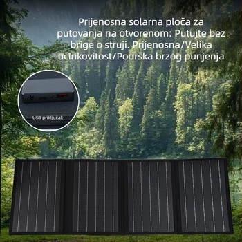 40W sklopivi solarni panel za vanjsku upotrebu s izlazom 18V (40W, 18V, vanjski, sklopiv)