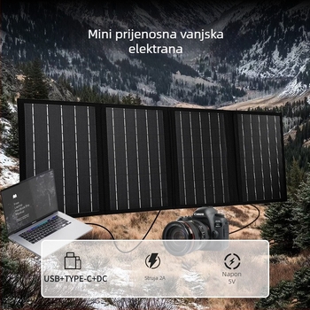 40W sklopivi solarni panel za vanjsku upotrebu s izlazom 18V (40W, 18V, vanjski, sklopiv)