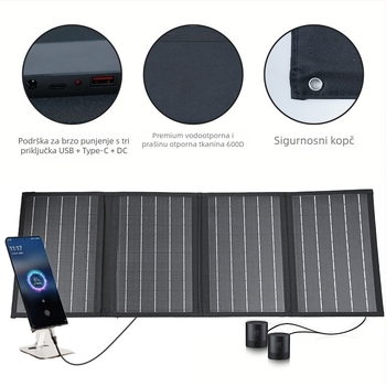 40W sklopivi solarni panel za vanjsku upotrebu s izlazom 18V (40W, 18V, vanjski, sklopiv)