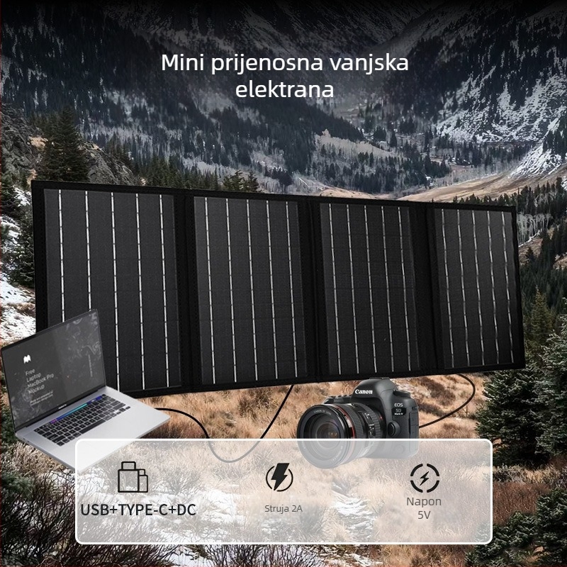 40W sklopivi solarni panel za vanjsku upotrebu s izlazom 18V (40W, 18V, vanjski, sklopiv)
