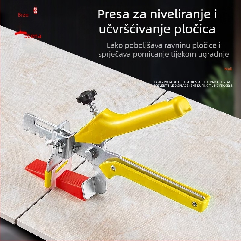 Klešta za niveliranje pločica za Insert Leveler – štedi vrijeme i napor, materijal: galvanizirano željezo/304 nehrđajući čelik, težina 0,33 kg