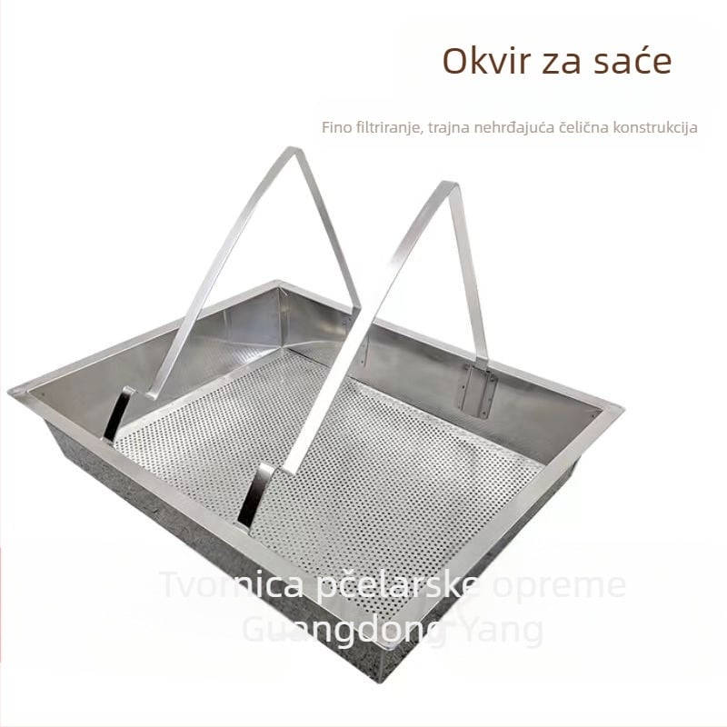 Alat za pčelarstvo: disk za filtriranje meda od nehrđajućeg čelika, ogledni završetak