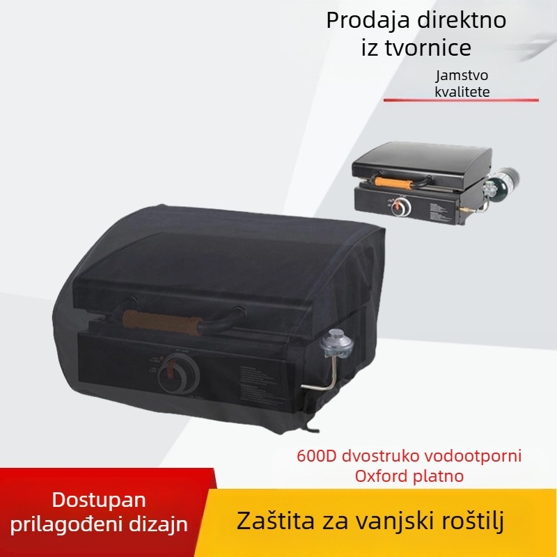 Vanjski pokrov za prašinu za posudu za pečenje i roštilj, vodootporan zaštitni pokrov za piknik stol i namještaj. Materijal: Oxford tkanina; Model: Dust cover; Porijeklo: Yiwu; Na tržište dolazi 2024
