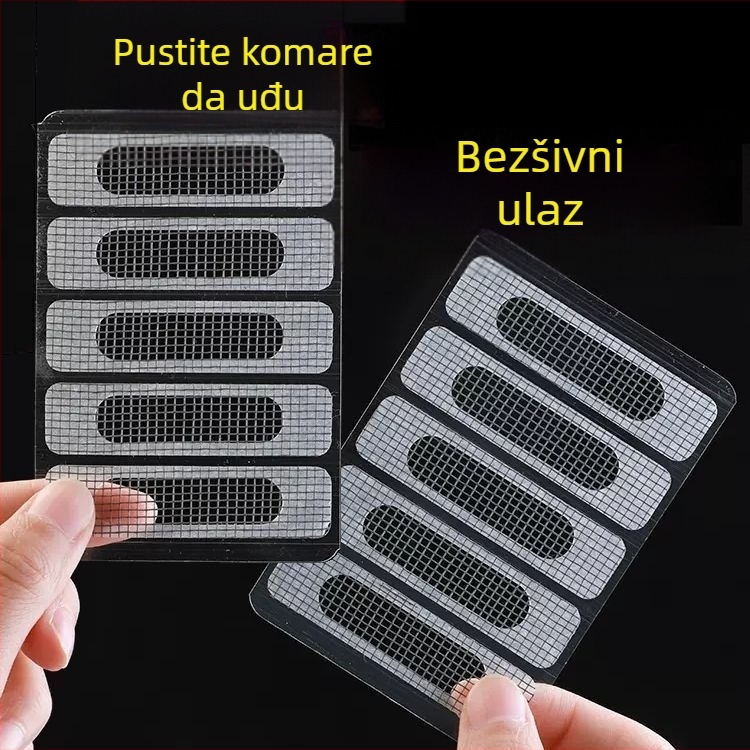 Aluminijska legura patch za otvore prozora i vrata – protiv komaraca, za popravak mreže, ponovno upotrebljivo
