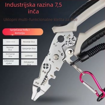 Xiao Xi Višenamjenski zakrivljeni kliješt za skidanje izolacije žica i krimpanje – izdržljive