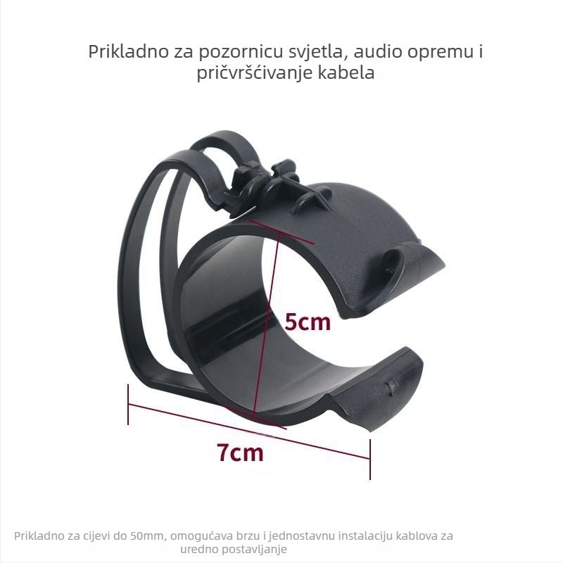 Klip za kabel za scensko rasvjetu i zvuk na truss okvirima (plastična klipsa)