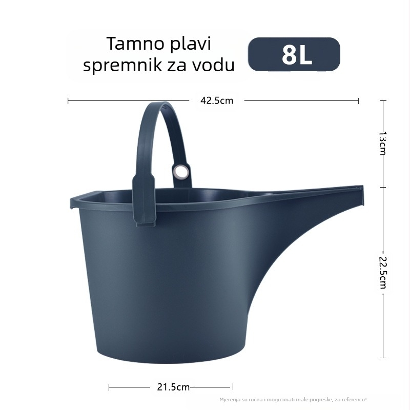 Lijevak za zalijevanje s dugim izljevom, PP plastična posuda za vrt s mjernom skalom, za navodnjavanje i prihranu