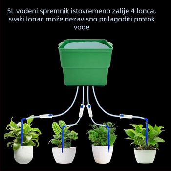 5L sustav kapljičnog navodnjavanja za kućno vrtlarstvo s programiranim automatskim navodnjavanjem