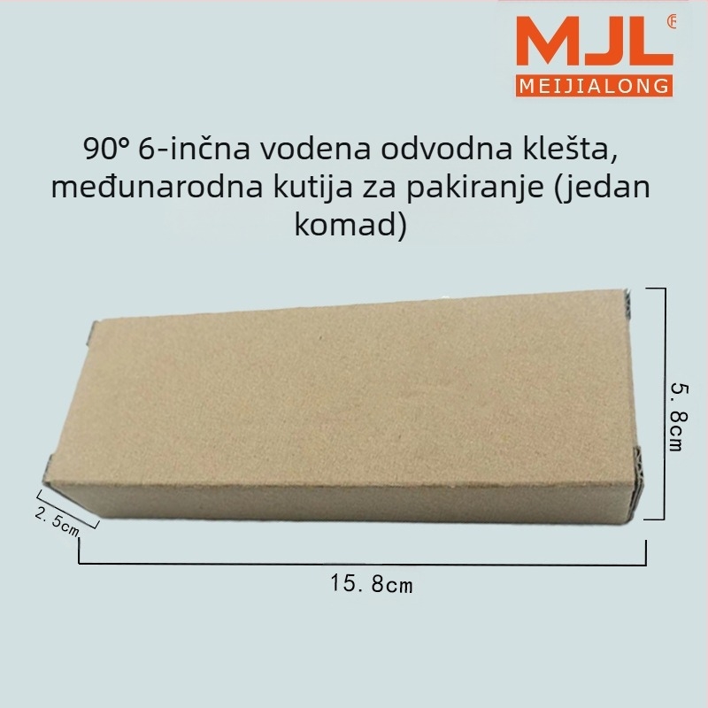 Meijialong Industrijske klase kliješta za vodnu usnu 90° s varijantama 45° i pravokutnog kuta | Krom-vanadijski čelik CR-V | Termička obrada 42–50 HRC | Oštrica 54–62 HRC | Težina 0,11 kg | Protikorozijska prevlaka