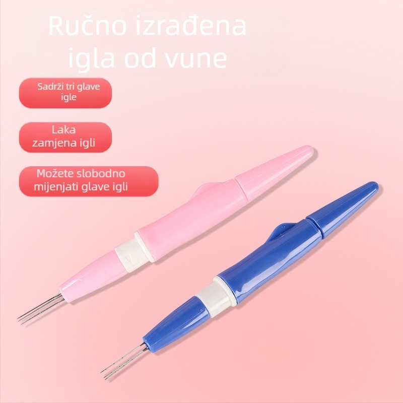 Troglava olovka za otiskivanje na filcu, ručni rad, DIY alat, zamjenjivi vrhovi